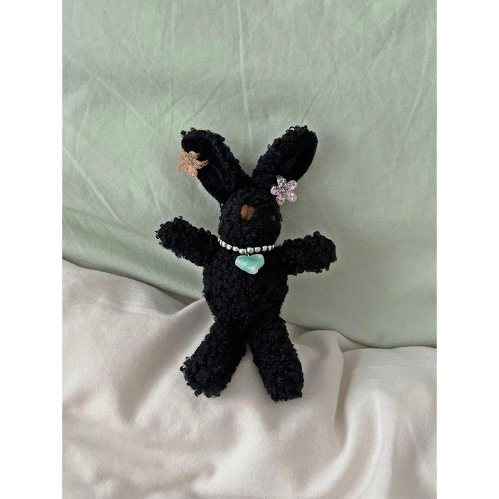 Elegant Table BLACK RABBIT KEYRING_ Black Rabbit Keyring 5color Keychain Doll