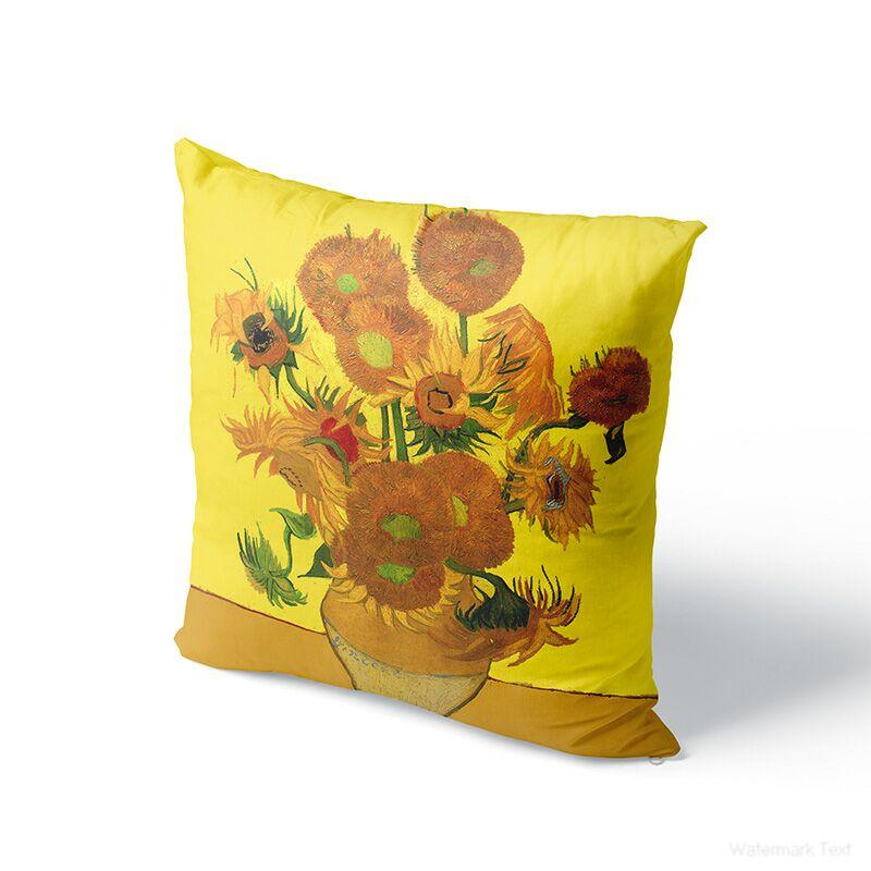 

45x45 см Картина маслом Ван Гога наволочка для дивана Чехлы для подушек Подсолнух Ночная наволочка для дивана Наволочка для украшения дома 45x45cm