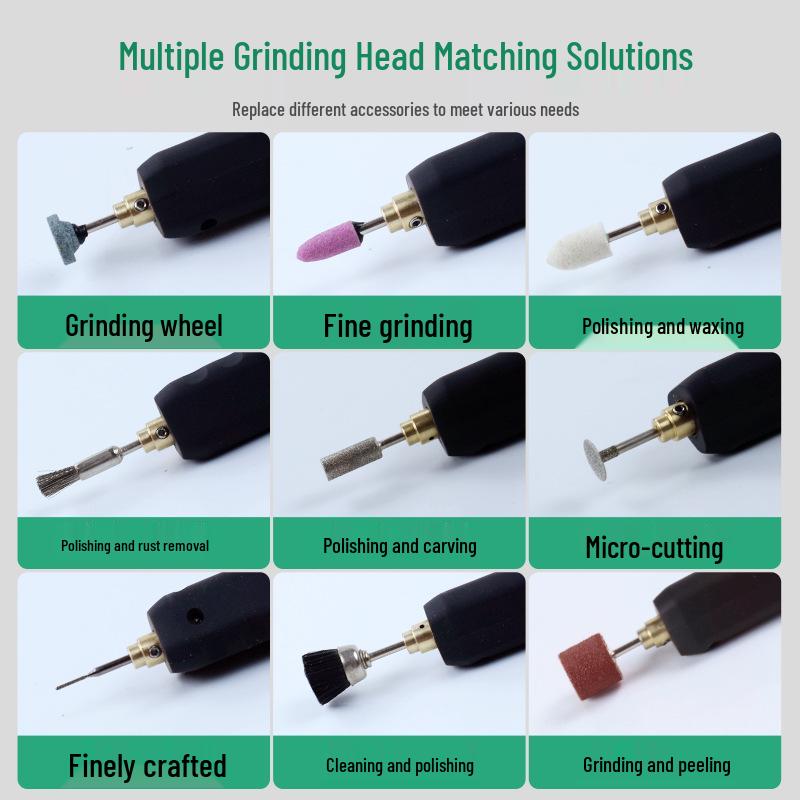 Rechargeable Variable Speed Mini Electric Grinder - Lithium Battery Nail Art & Engraving Pen