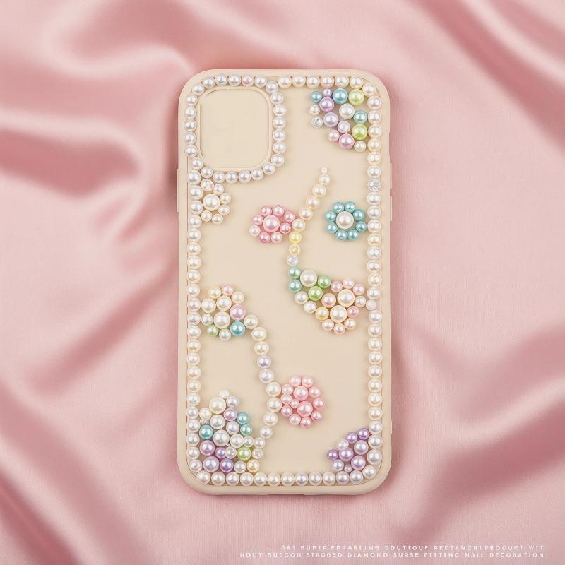 Creative Nail Designs with 12 Grids of Vibrant Pearl Charms