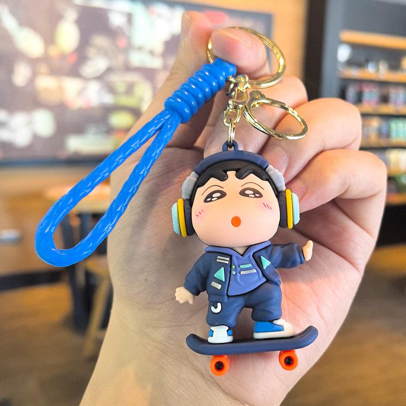 Beautiful Keychain Cute Crayon Shinchan Keychain Dress-up Figurine Small Gift Christmas Personalized Gifts Y2k Fashion Toy Anime