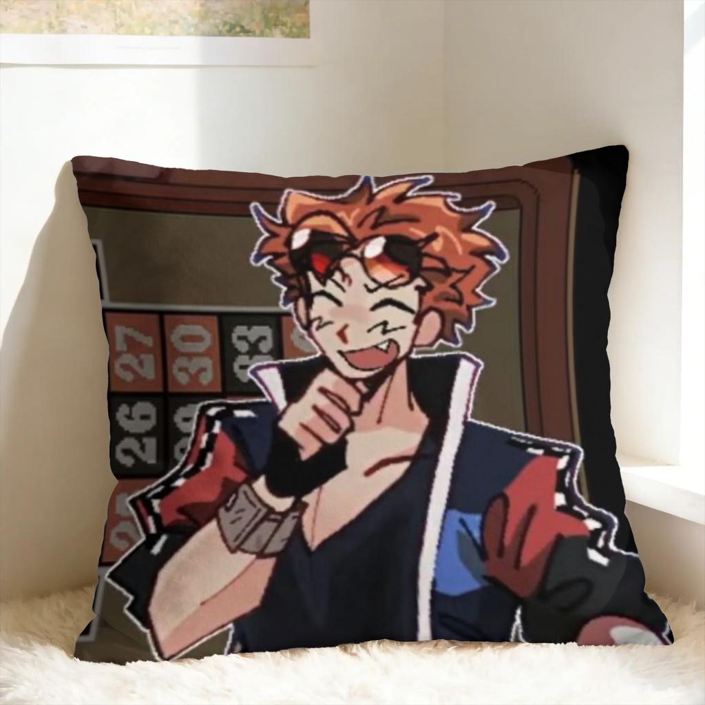 Benny Jackpot Crash Course Eddie Pillow Cover  Kawaii Pillow Case For Office Car Home Decor Soft Cushion Cover Birthday Gift