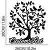 Metal Wall Art Birds on Branch, Garden Tree of Life Decor, Rustic Home Living Room Hanging