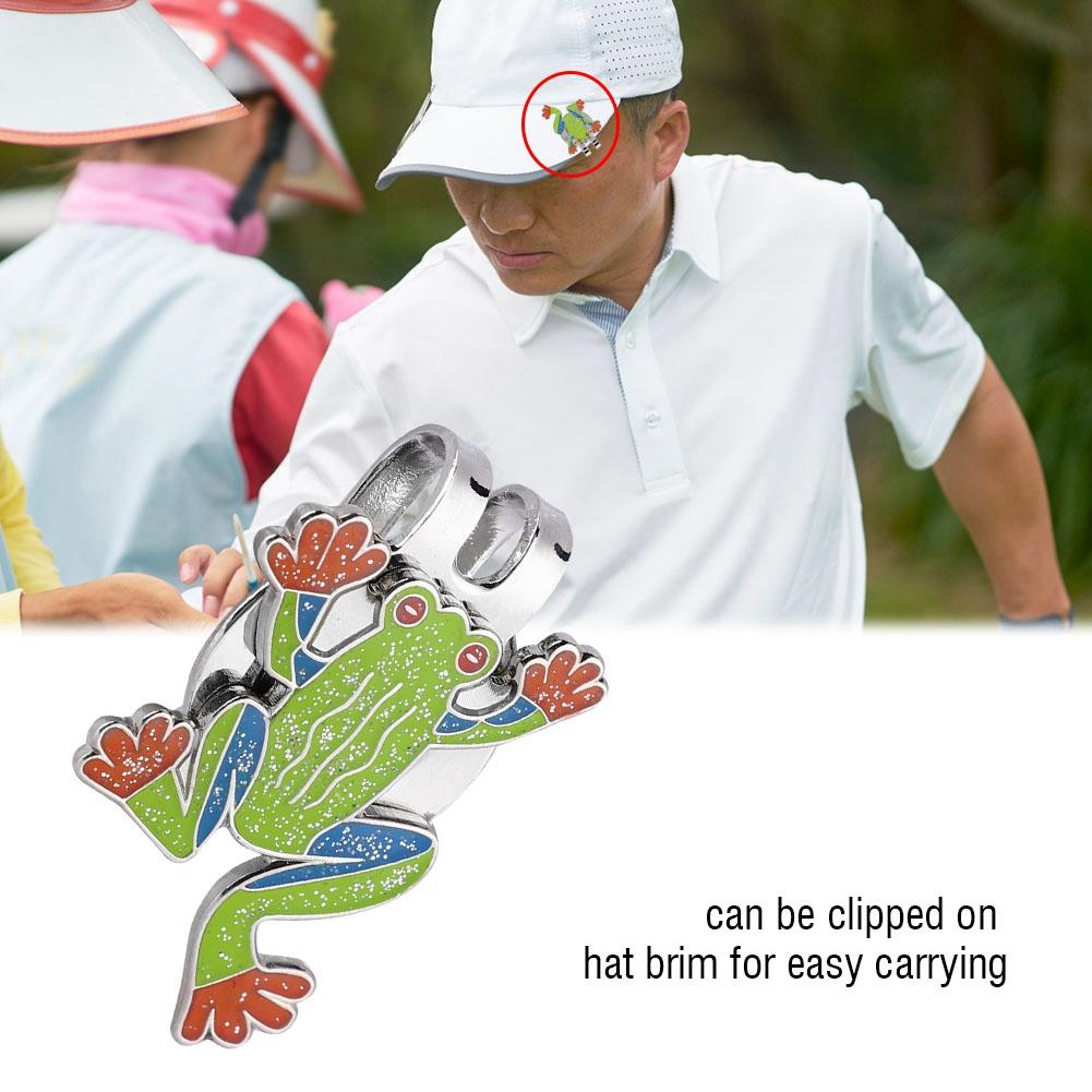 Durable Metal Golf Mini Magnetic Ball Marker Golfer Hat Visor Clip Accessory