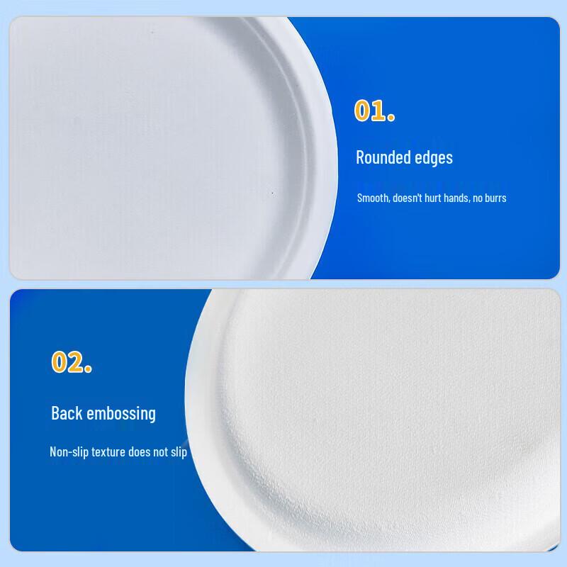 Biodegradable Disposable Round Paper Plates
