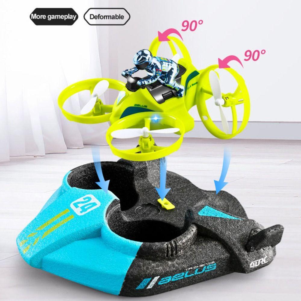 Remote Control 3 in 1 Quadcopter Boat Sea Land Air Flight RC Helicopter Toys  Home Decor