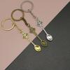 Mini Spoon Keychain Multifunctional Teaspoon Pendant Key Ring for Salt Vial Filling Backpack Hanging Decoration