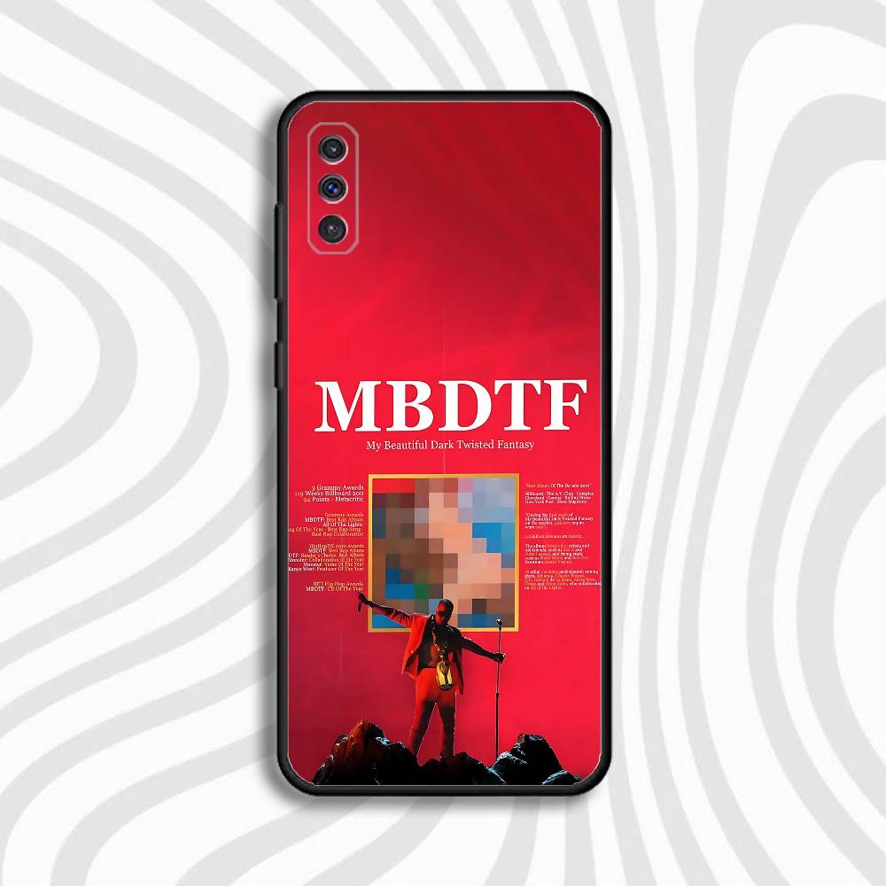 K-Kanye W-West Twisted Fantasy Phone Case For Samsung S10,S21,FE,S21 ,S26,S25,S24,S23,Ultra,S9,S22,Plus Black Shockproof TPU SamsungS30Plus