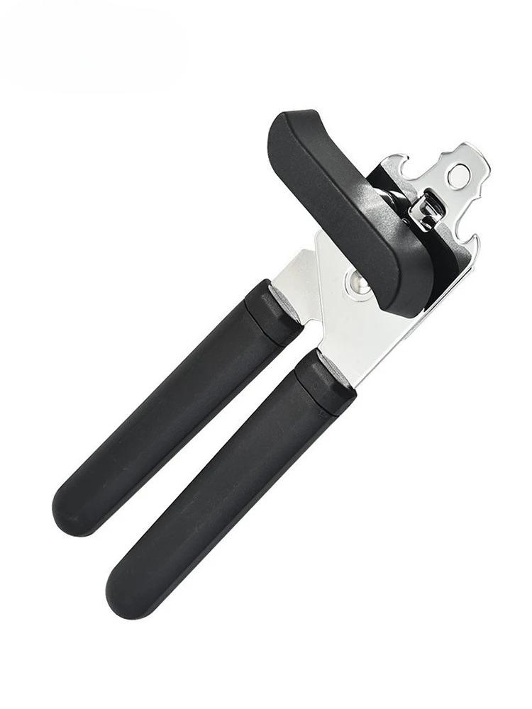 

Stainless Steel Multifunctional Professional Can Manual Can Opener Craft Beer Grip Can Opener Bottle Opener Kitchen Gadgets чорний