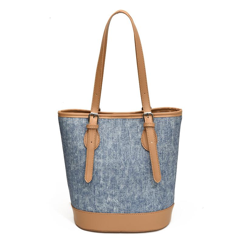 Women's Bag Retro Large-capacity Bucket Bag New Trendy Tote Bag Small Bag Shoulder Armpit Bag Handbag