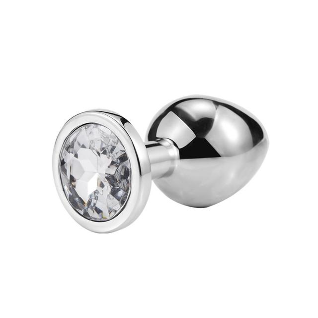 Anal Plug Sex Toys Mini Round Shaped Metal Stainless Smooth Steel Butt