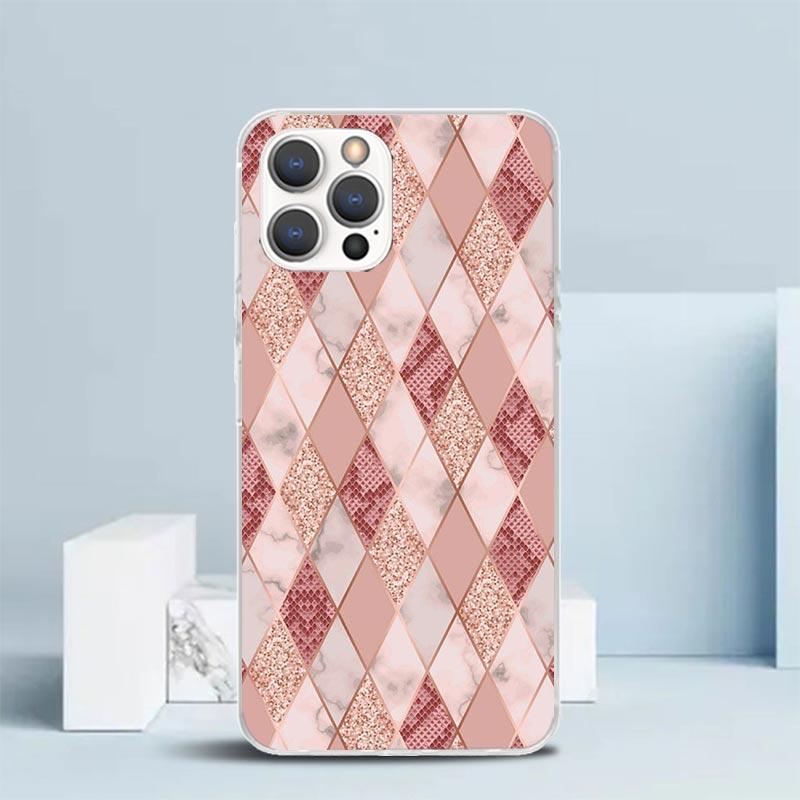 Beautiful Rose Bling Picture Phone Case For IPhone 16 17 Air 16E 15 14 Plus 13 Mini 12 11 Pro Max 7 8 + SE 2020 Soft TPU Back Co