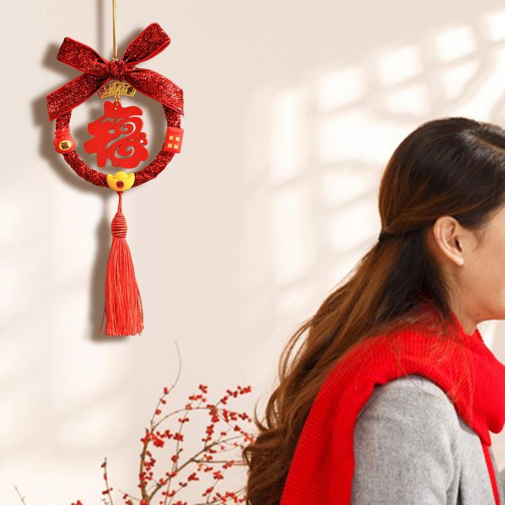Chinesisches Jahr Hängende Dekoration Anhänger Quaste Ornament Rot Dekorative Glückszeichen Fu für