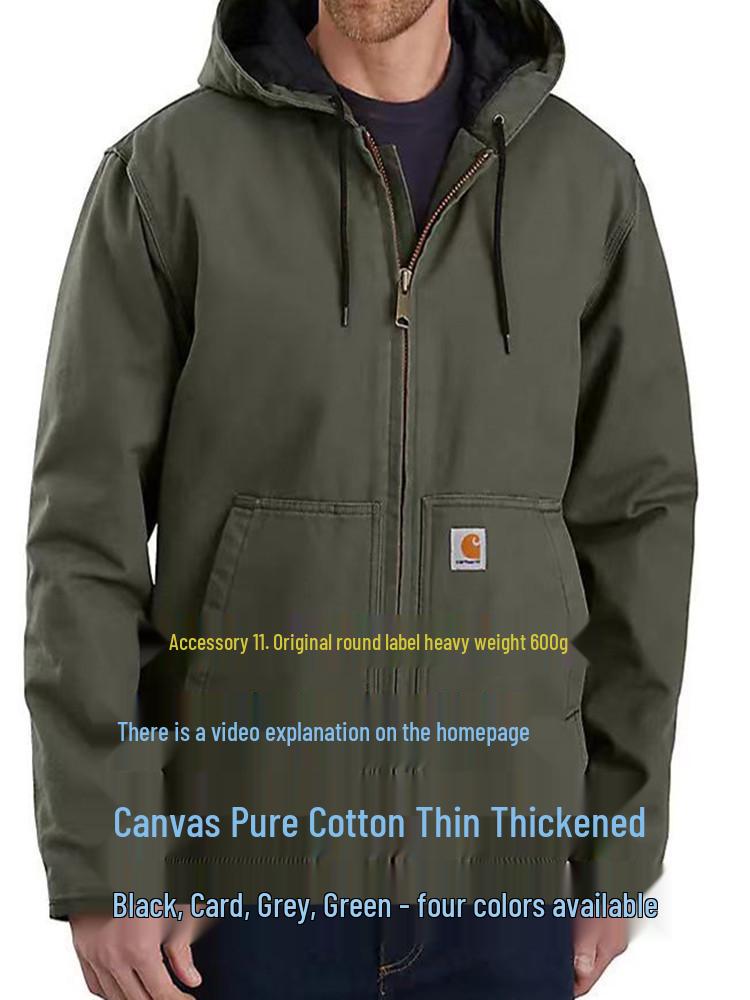 Carhartt Hooded Canvas Workwear Jacket 104050
