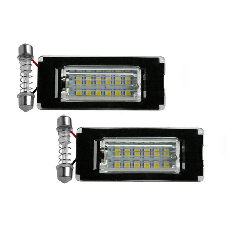 2Pcs Canbus LED Car Number License Plate Light Lamp For BMW E53 X5 1999-2003 E83 X3 2003-2006 Mini Cooper R56 R57 R58 R59