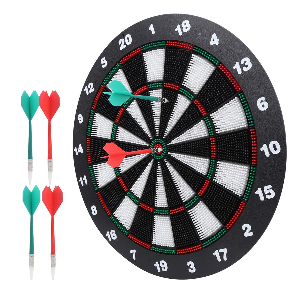 16.5in Safe Dartboard with 6 Dart Set Reusable for Leisure Entertainment Party Bar Games