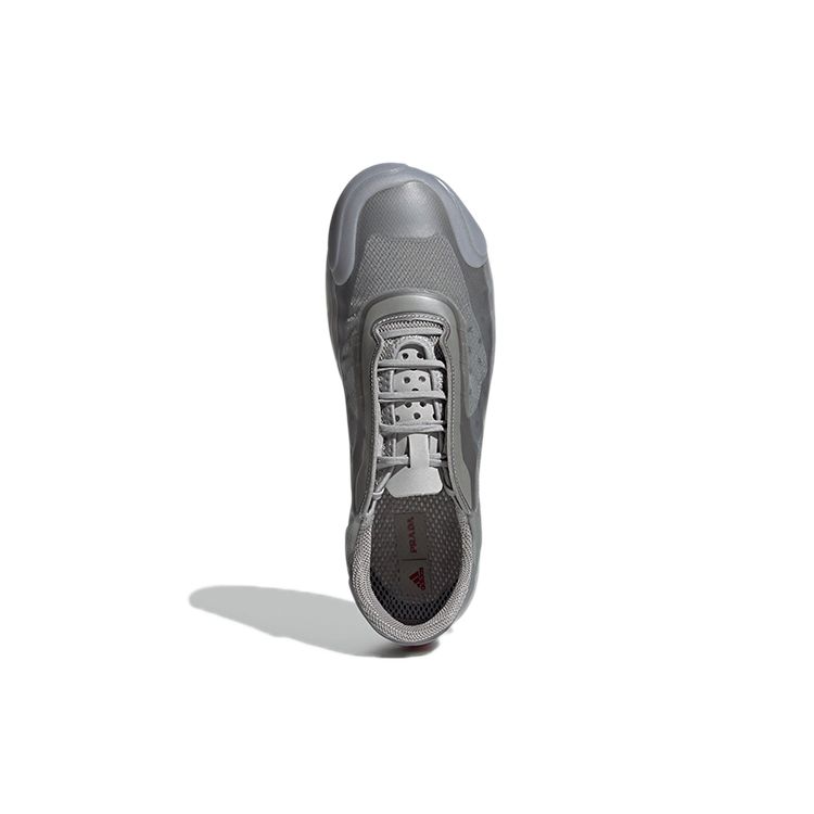 Adidas Prada X Luna Rossa 21 Matte Silver Unisex Sneakers MGH-Solid-Grey Red FW1079