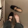 Fashion Shoes Cover Toe Womens Slippers Outdoor Slides Pantofle Flat 2025 Summer Mary Janes Slippers Women Summer Shoes Slides Cover Toe