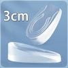 2pcs/4pcs Invisible Elastic Heel Pads Silicone Shock Absorbing Insoles Men's and Women's Arch Support Height Increasing Insoles