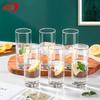 Qingpinguo Heat-Resistant Water Cups, 290ml, Set of 6, Lead-Free Glass Cups for Milk, Beer, Green Tea, Multifunctional Cup Set