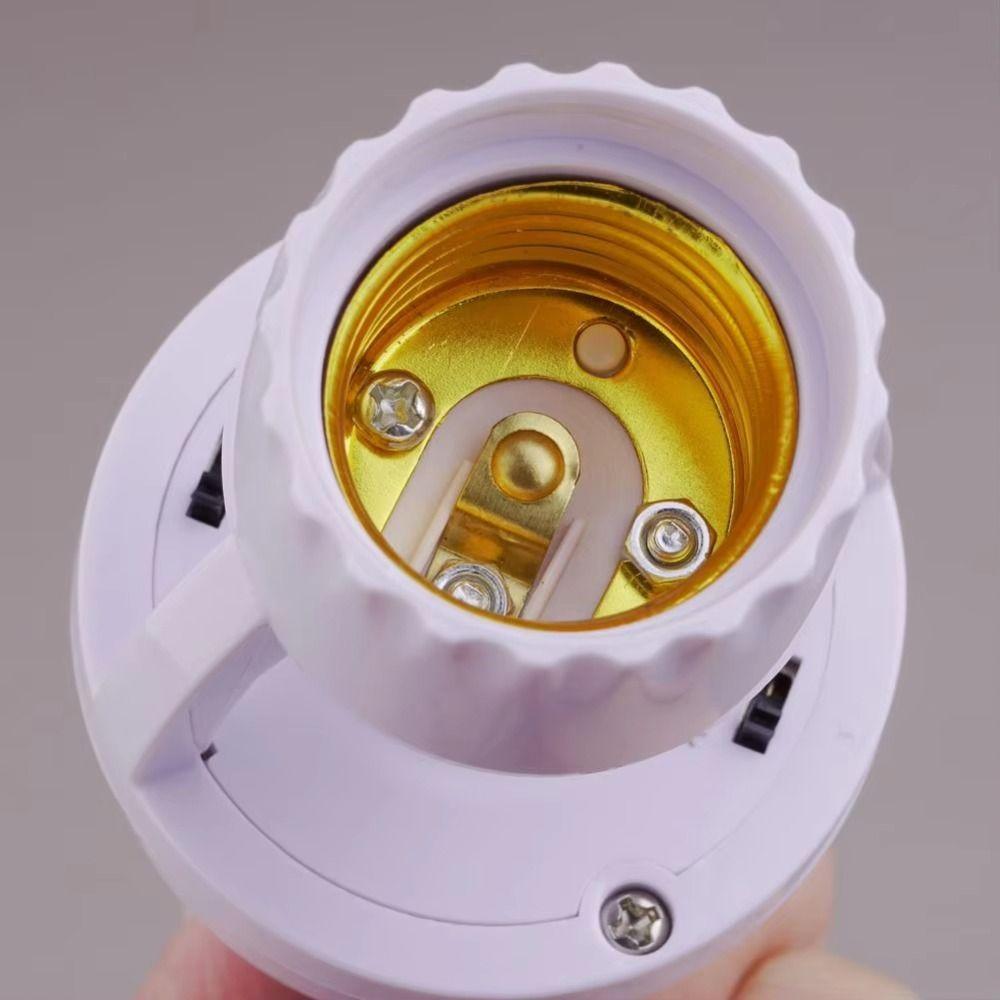 E27 Socket PIR Motion Sensor Lamp Holder Auto On/Off E27 Adapter for E27 Bulbs Basement Lighting
