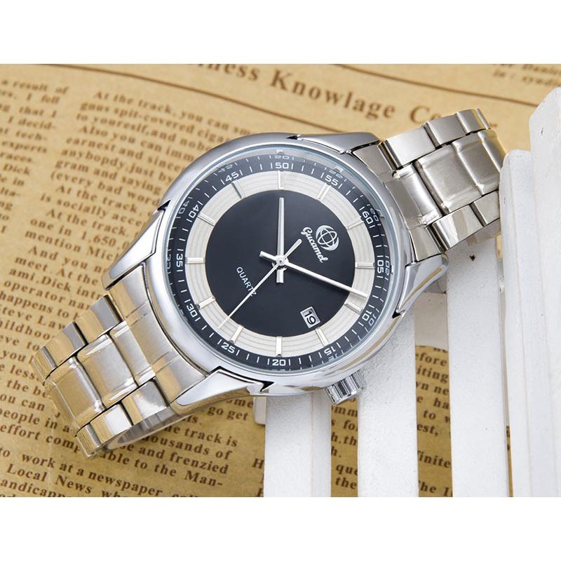 GUCAMEL Fashion Casual Quartz Watch Men's Quartz Strap Calendar Quartz Watch Men's Gift Watch