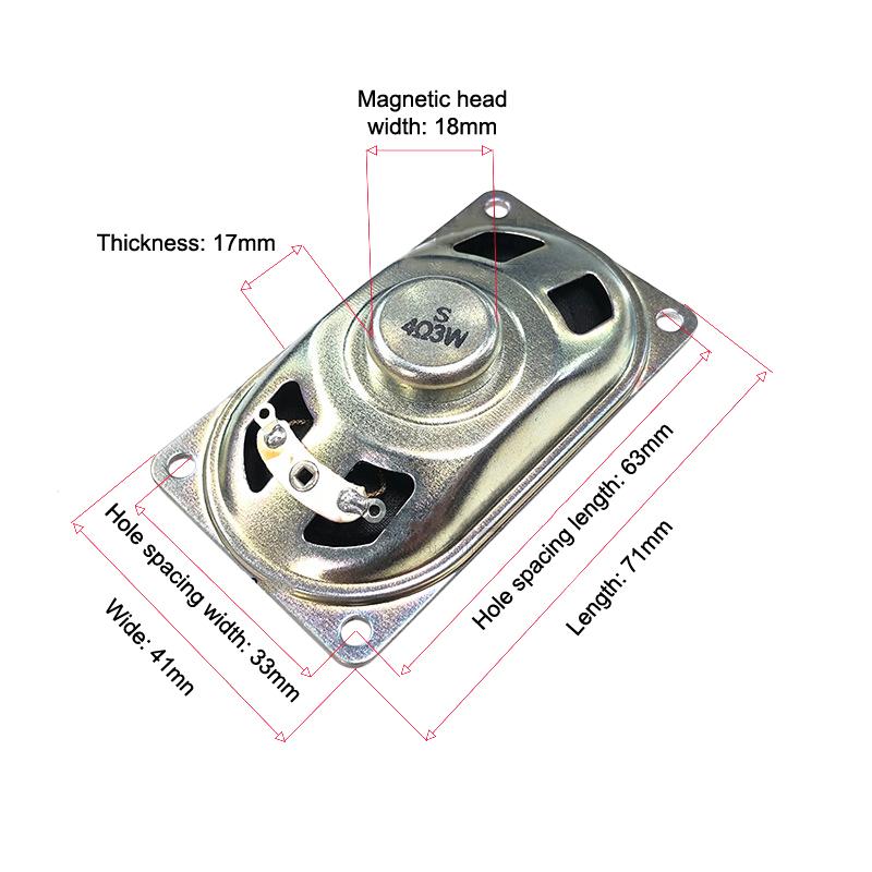 

Одиночный 7x4см Ультратонкий динамик-рупор для ЖК-телевизора/монитора 4070, 4/8/16 Ом, 1/2/3/5 Вт, Персональные компоненты для DIY