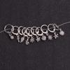 1Pc Simple Sunflower Pendant Cubic Zirconia Ear Tragus Personality Stainless Steel Cartilage Earring Piercing Jewelr
