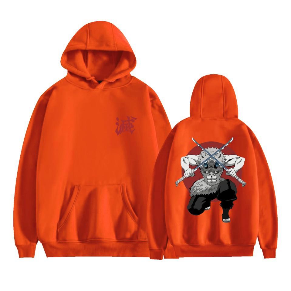 New Arrivals Couple Fashion for Fans of Demon Slayer Printed Sweatshirt Outdoor Sport Cosplay Pullovers Hoodie Cosplay Costume