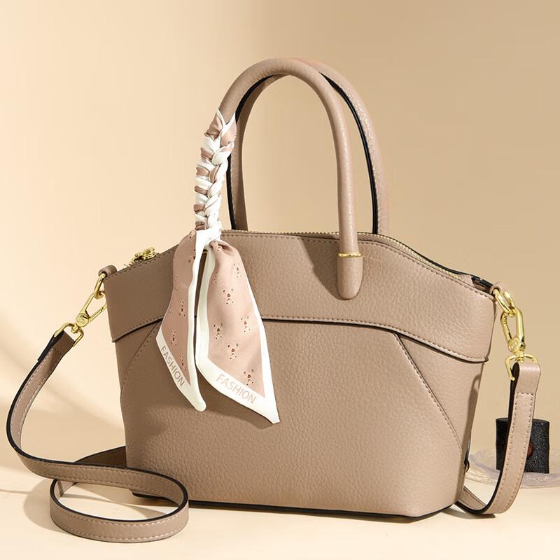

LEMON KOKO Elegant Soft Leather Wing Tote Bag