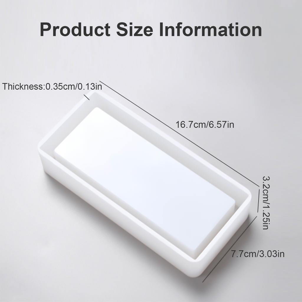 Storage Box Resins Mold Rectangular Shape Organizers Box Mold Case Epoxy Resins for Craft Making Jewelry Pencil Organizers