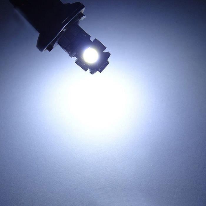 Safego 10x T10 W5W 5 SMD 5050 LED Ampoules de voiture lampe 194 168 Blanche Bulbe de remplacement DC 12V