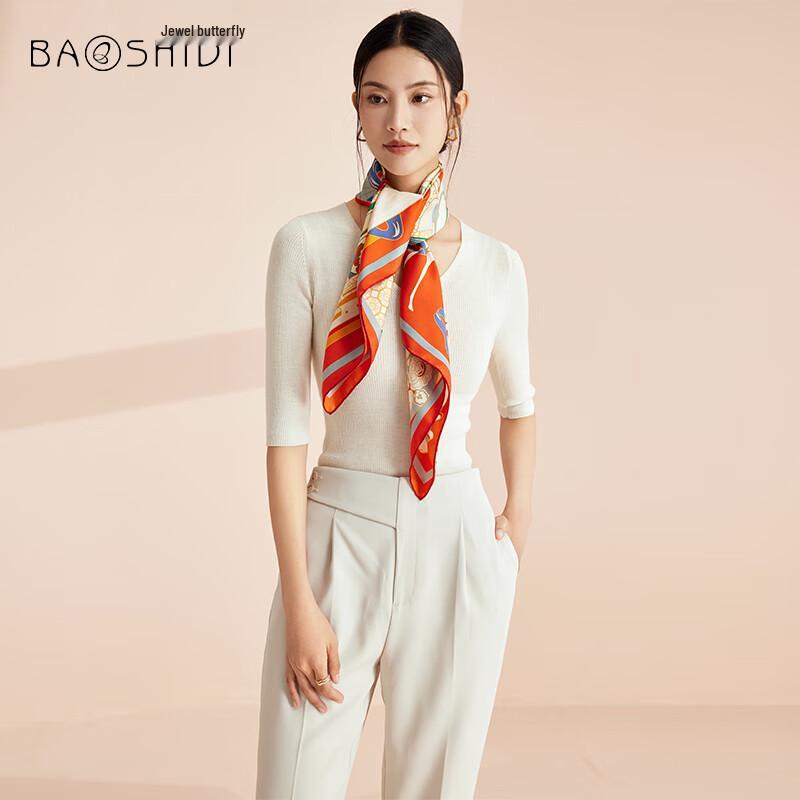 Baoshidie 100% Mulberry Silk Scarf & Shawl