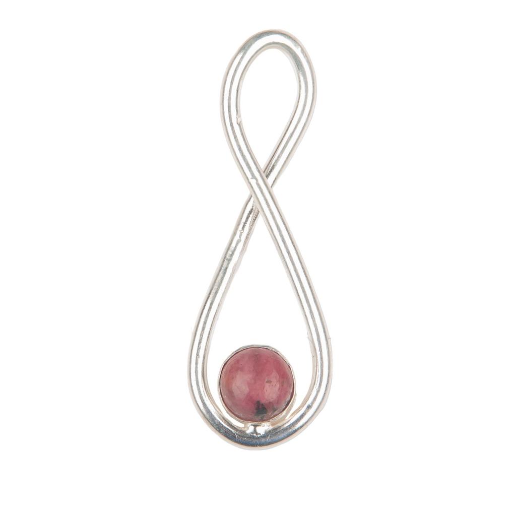 Rare Black Rhodonite Gemstone 925 Sterling Silver Jewelry Handmade Pendant 1.66" PP-20-19