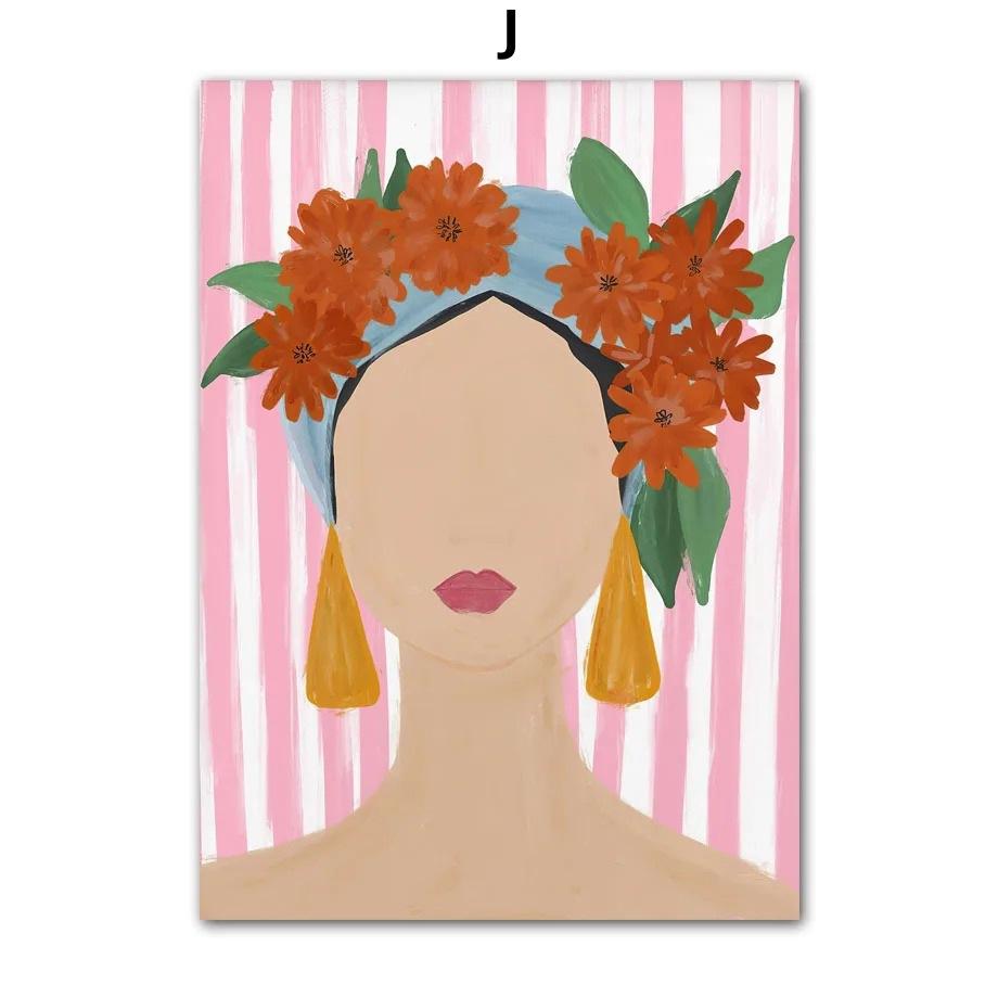 

Скандинавское ретро-эстетическое украшение для дома Настенная живопись Цветок Холст Масло 20x30cm