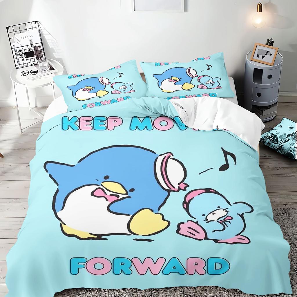 Tuxedo Sam 3-Piece 1 Quilt Cover One Piece Bedding Set Comforte Luxus Exquisite Birthday Gift 100% Polyester Home Decor