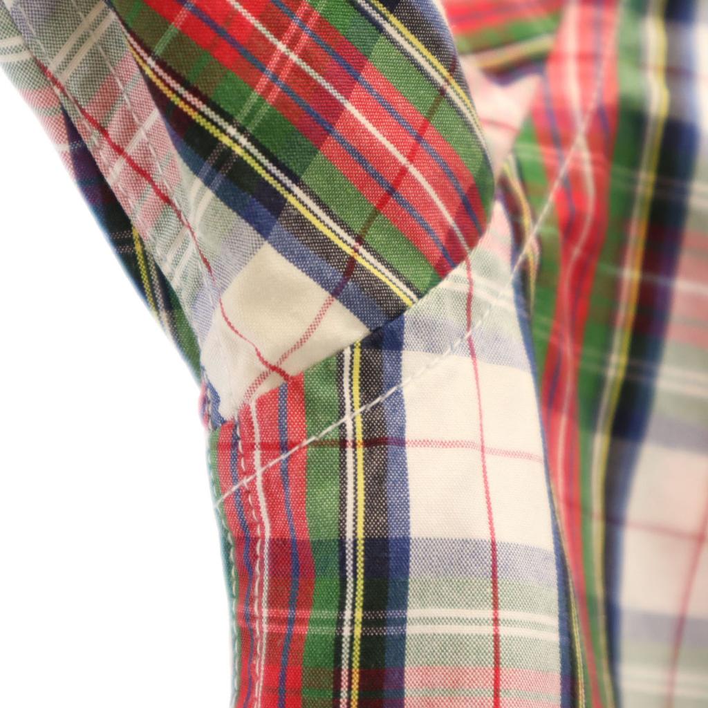 Fred Perry Check Pattern Long Sleeve Button Down Shirt S Red Men's Used