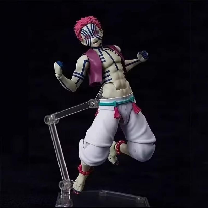 Figma Sp-146 Demon Slayer Akaza Twelve Kizuki Action Figure Collectible Model For Anime Fans Collection Statue Toys Boys Gifts