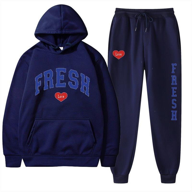 European Size Plus Fashion Printed Sweater Autumn and Winter Fleece Warm Hoodie Casual Sports Women's Suit