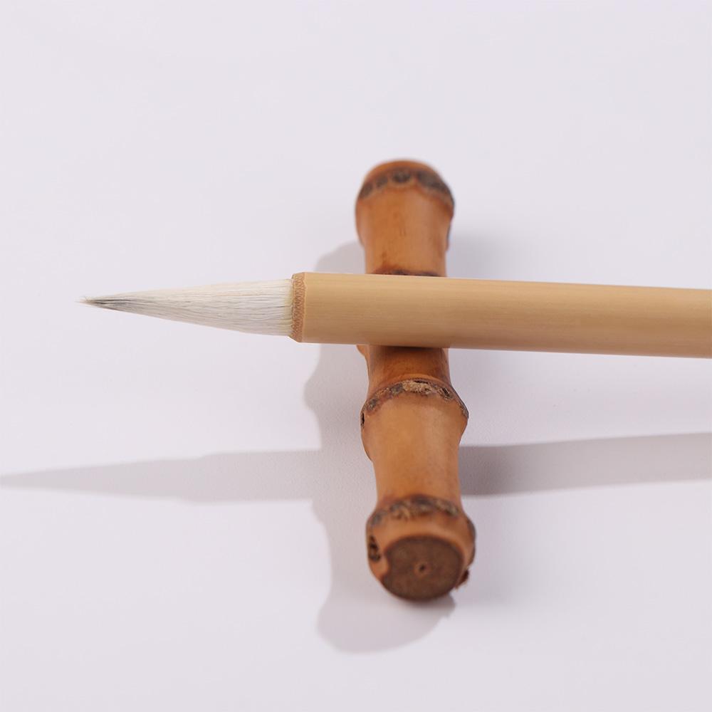 Painting Natural Bamboo Pen Rest Writing Penmanship Pen Stand Calligraphy Brush Holder  Ornaments