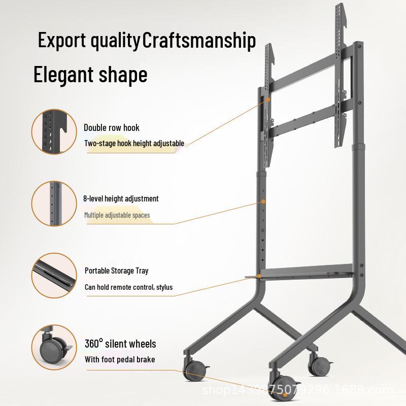 NB P80 Mobile TV Stand for 65-90 Inch, Commercial Video Conference Cart