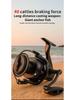 Anti-Seawater Metal Spinning Reel for Long-Cast Fishing with Sea Rod