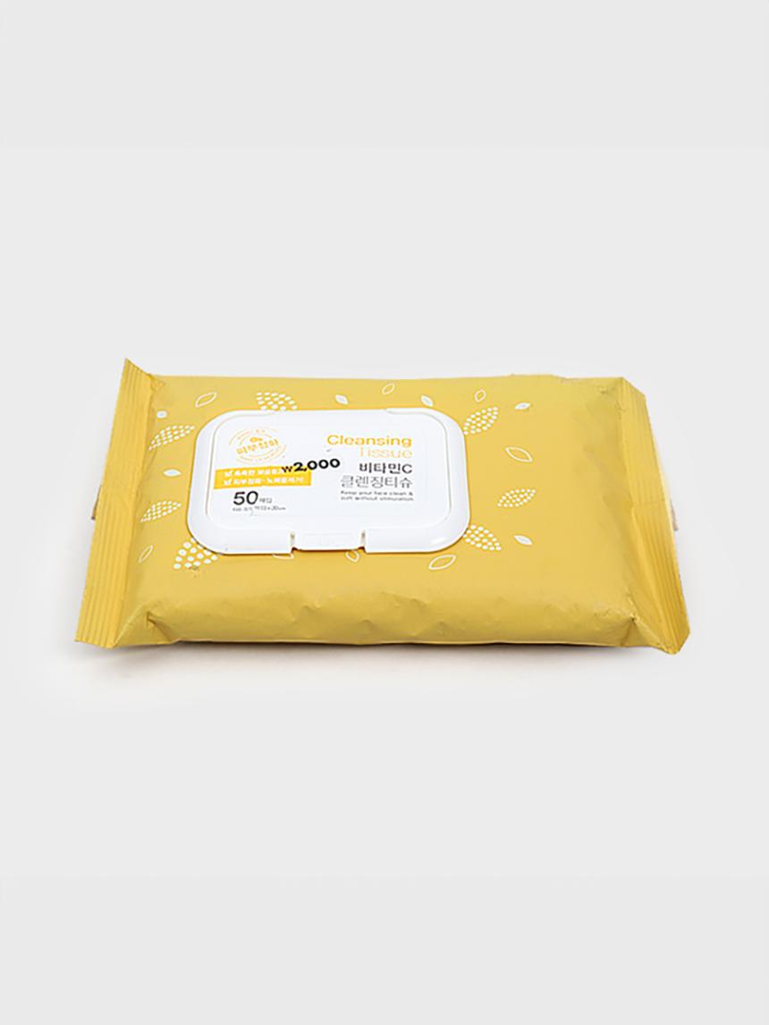 Vitamin C Facial Cleansing Wipes 50 Count 1ea
