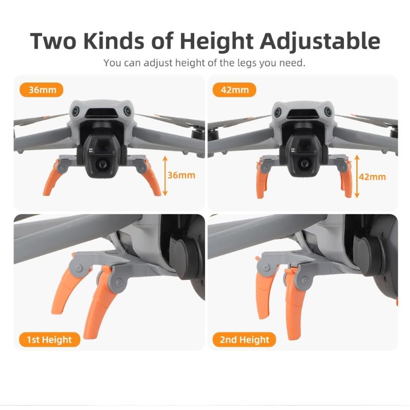 Increased Height Stand Lightweight Height Extender Leg Protector Drones Accessories Quick Disassembly for AIR 3S/3