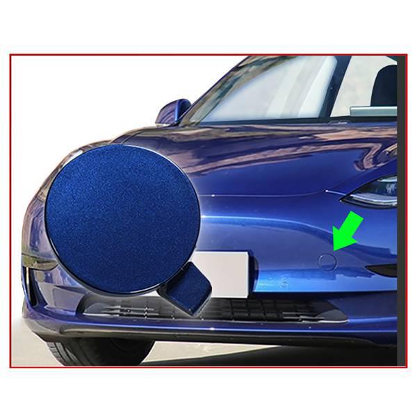 Bílá ABS krytka tažného háku předního nárazníku pro Tesla Model 3 - Modifikovaný doplněk