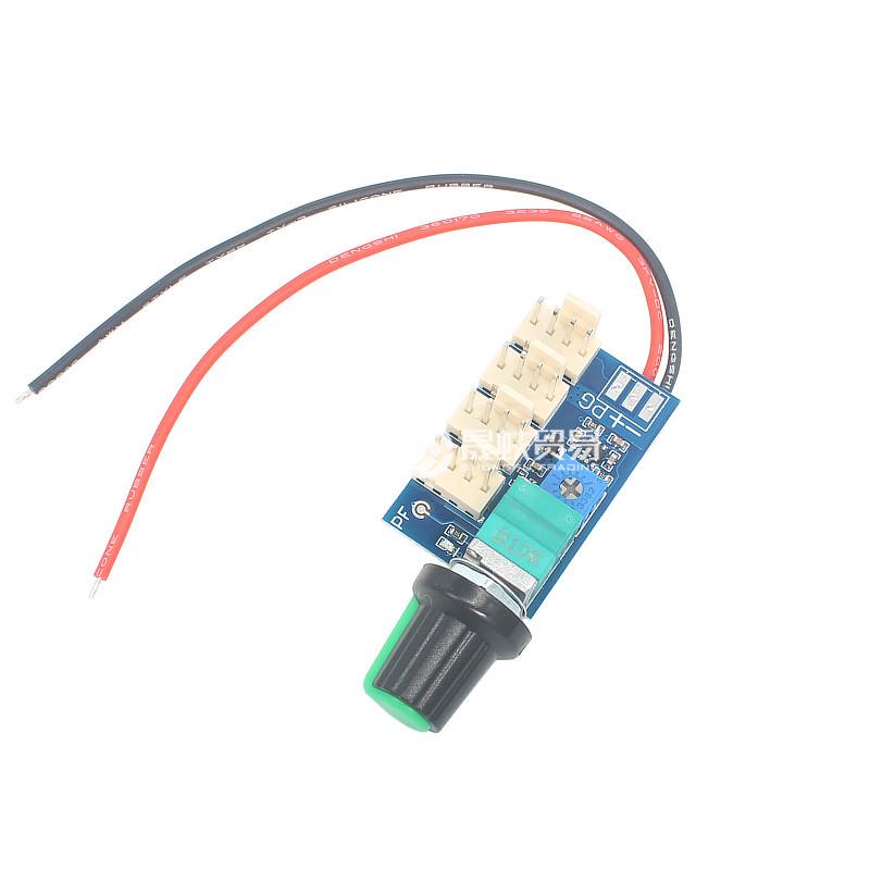 12V Manual PWM Fan Speed Controller with Switch, 4-Wire, Noise Reduction, 3A.