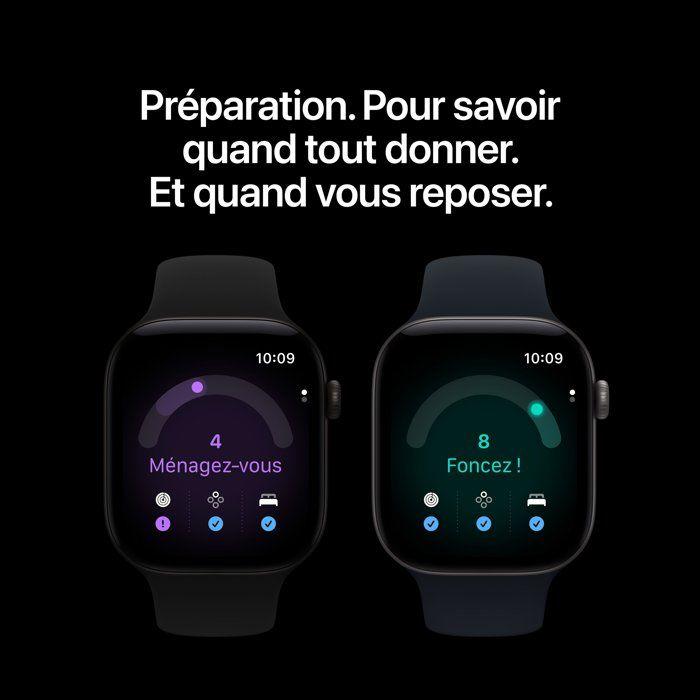 APPLE Watch Series 12 GPS + Cellular - 42mm - Boîtier Radiant Gold Titanium - Bracelet Radiant Gold Milanese Loop