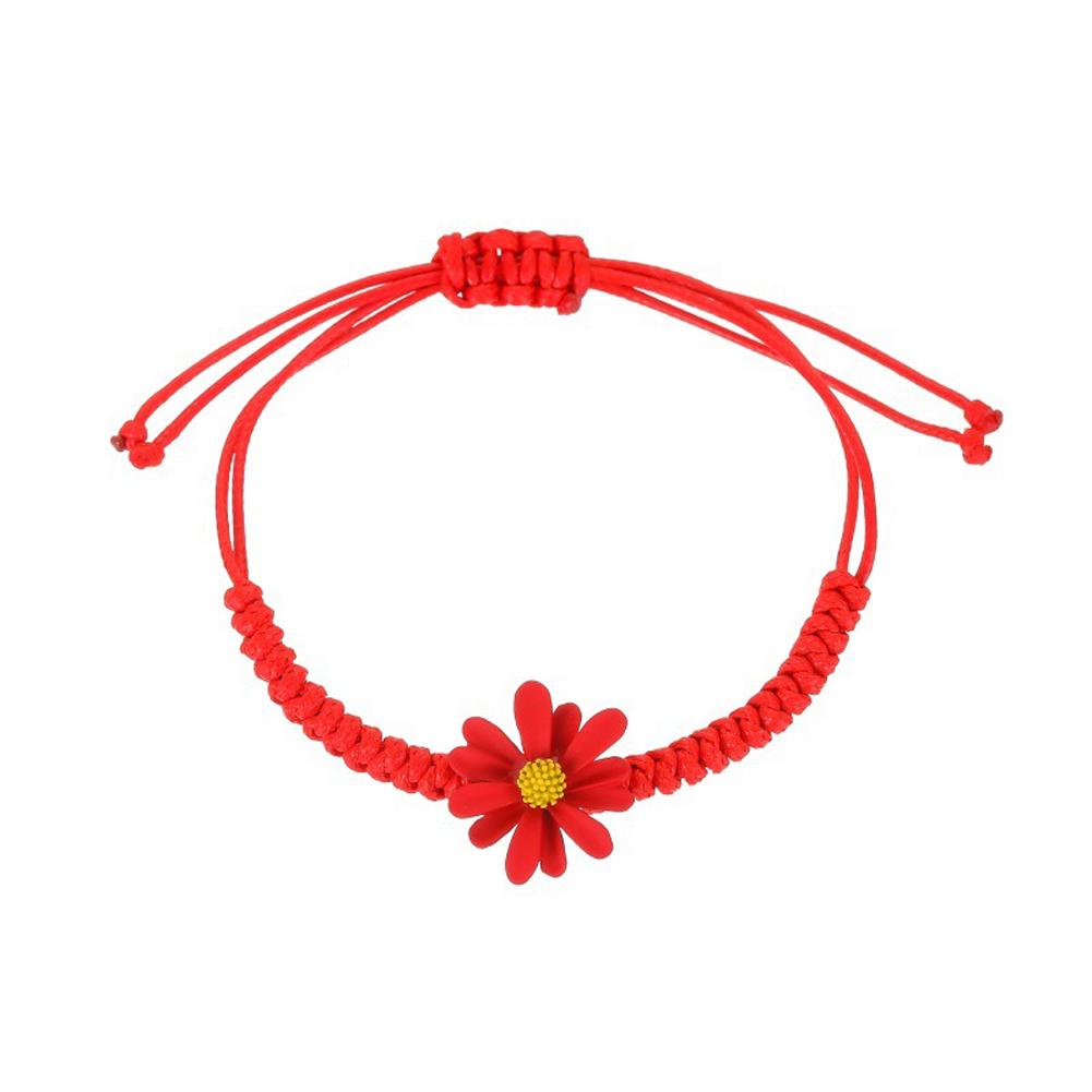 Women Bracelet Summer Daisy Hand-woven Hand Rope Hand Ornament