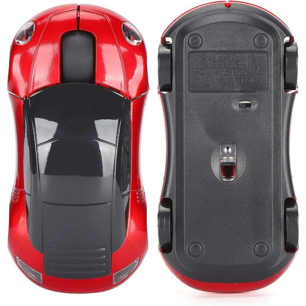 1600DPI Sports Car Wireless Mouse 2.4GHz Cartoon Wireless Mouse for Laptop/PC Home