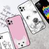Cartoon Westie Dog Cover For iPhone 15 16 14 13 12 11 Pro Max Mini 7 8 Plus X XR XS Max Phone Case